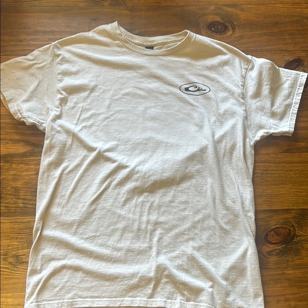 Drake White Short Sleeve Tee Classic Crew Neck